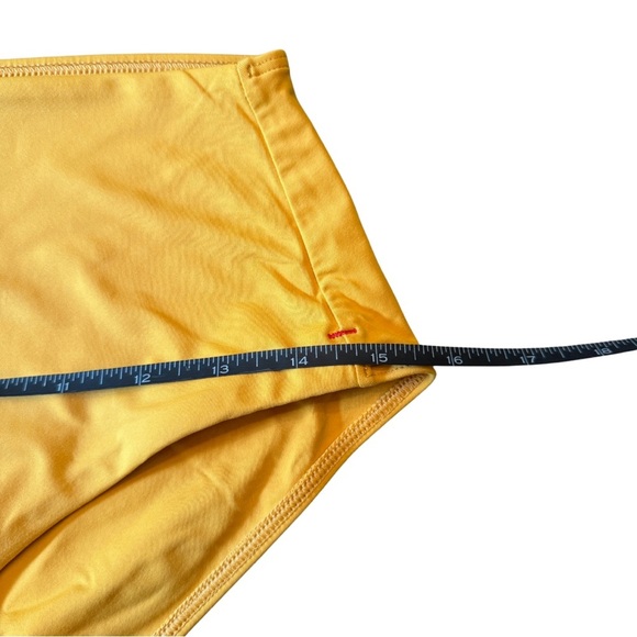 Everlane ReNew Square Neck Bikini Set | Mustard Yellow | Size Small - Picture 5 of 14